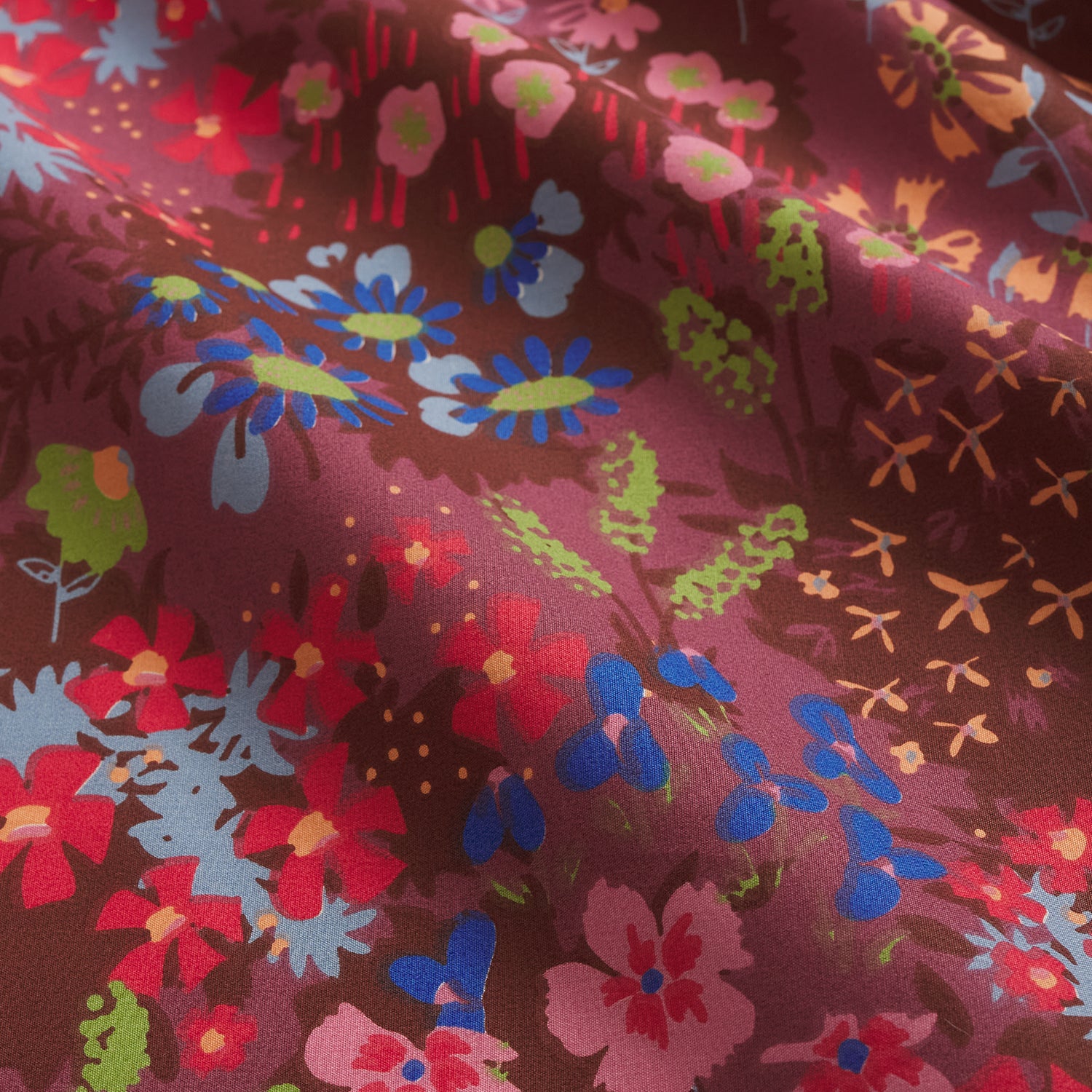 Maroon Floral fabric